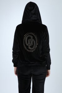 Paça Lastik Siyah Bayan Kadife Takım