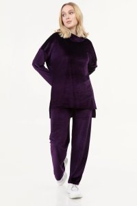 Degaje Mor Kadife Eşofman