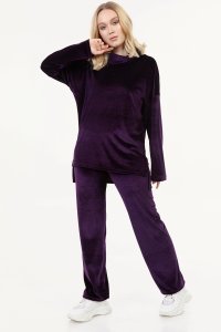 Degaje Mor Kadife Eşofman