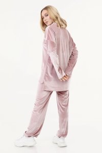 Degaje Pembe Kadife Eşofman